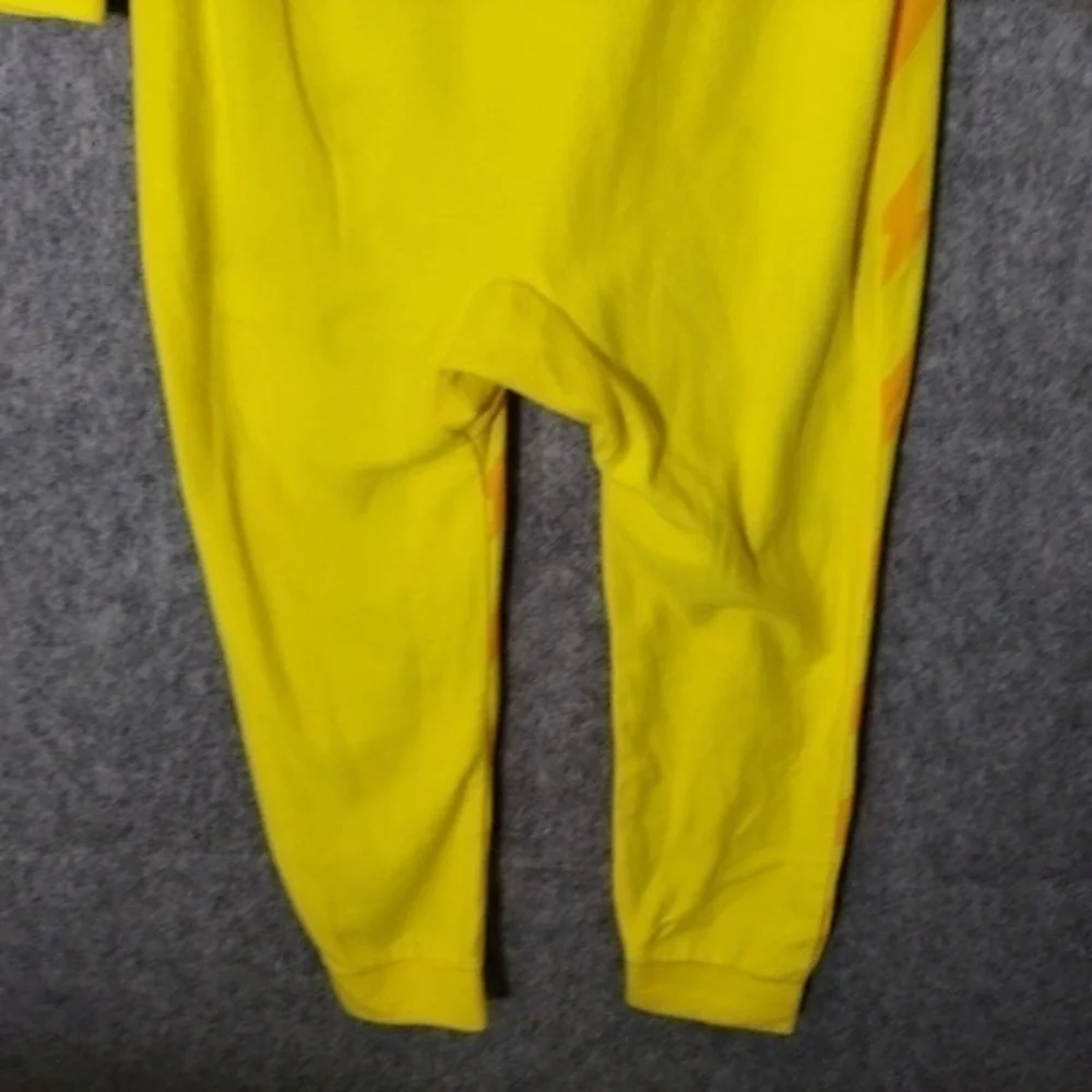 Pokemon Pajama Costume Kid L Pikachu Yellow Hooded Fleece One Piece Cosplay Suit